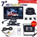 Auto Rückfahrkamera mit 7" LCD Monitor LKW Bus Funk Kabellos Rückseiten Kamera