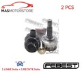 GELENK ANTRIEBSWELLE PAAR WHEEL SIDE VORNE FEBEST 0210-P12QG16A44 2PCS V NEU