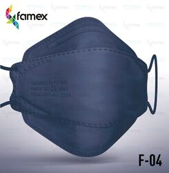 80x FFP2 NR Maske 4D Fisch Maske Mundschutz Atemschutzmaske Famex Premium