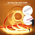 12V 24V COB LED Streifen Stripe Band Lichtband Lichterkette Wasserdicht Schlauch
