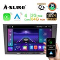 DAB+ Für Opel Corsa C D Astra H Zafira B Android 14 Apple Carplay Autoradio GPS