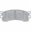 DELPHI Bremsbelagsatz, Scheibenbremse LP1518 für MAZDA