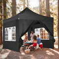 Pavillon 3x3m Faltpavillon Wasserdicht Partyzelt Gartenzelt UV 50+ Pop Up Zelt