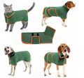 Hundebademantel Haustiermantel Trockencape Bademantel für Hunde Katze XS-XL Grau