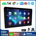 DAB+ Doppel 2 DIN Android 14 6+128G Carplay Autoradio Bluetooth GPS NAVI RDS KAM