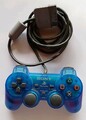 Original Sony Playstation One 1 PS1 Dualshock Controller ✩ transparent blau ✩