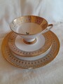 hübsches Kaffeegedeck / Sammeltasse Winterling Röslau Bavaria 3-teilig mit Goldv