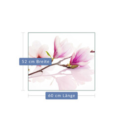 Herdabdeckplatte Abdeckung Ceranfeld Abdeckplatte Rosa Schneidebrett Glasplatte