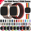 Nylon Loop Armband für Fitbit Versa 3 / Fitbit Sense Sport Ersatz Uhrenarmband 