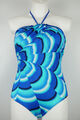 Sunflair Badeanzug Größe 42 D Cup Bademode Blau Schwimmanzug Neckholder Sommer