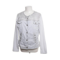 Strickjacke, Damen, Größe: XL, Grau, Baumwolle/Elasthan, Einfarbig #c7r