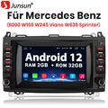 7"Android12 Autoradio GPS Navi WiFi DAB+ Für Mercedes-Benz W169 W245 W639 2+32GB