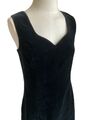 Cocktailkleid schwarz Samt Anlass Größe 12 elegant Vamp Planet
