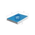 UFI 34.166.00 Innenraumfilter Pollenfilter passend für PEUGEOT 407 SW (6E)