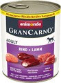 Animonda GranCarno Futter für ausgewachsene Hunde Rind & Lamm - 6 x 800 g