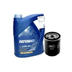 ÖLFILTER ANSCHRAUBFILTER MOTORÖLFILTER MIT 5L MANNOL DEFENDER MOTORÖL 10W40