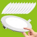 10x LED Panel Einbaustrahler Deckenleuchte Einbauleuchte Ultraslim mit Trafo DE