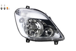 Scheinwerfer passend für Mercedes Sprinter 906 06/06-08/13 rechts + Leuchtmittel