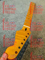 Strat NITRO FLAMMENAHORN Satin Hals 22 Bünde Vintage Nitrocellulose 9,5" 25,5 UK