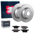 JP BREMSSCHEIBEN + BELÄGE HINTEN passend für VW GOLF 7 PASSAT TIGUAN 2 TOURAN