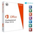 Microsoft Office 2019 Professional Plus, Kein ABO , Windows 10/ 11 Neu Deutsch