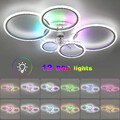LED Deckenventilator RGB Deckenleuchte Beleuchtung mit Fernbedienung Wohn Zimmer