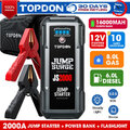 🔥TOPDON JS2000 12V Auto Starthilfe 2000A Booster Jumper Starter Power Bank