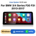 10.25" Carplay Android Auto Display Navi Unit BT Für BMW 3 4 Series F30 F34 F32