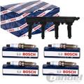 BOSCH ZÜNDSPULE + 4x BOSCH ZÜNDKERZEN+ passend für OPEL AGILA ASTRA G CORSA B C