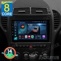 8-Core 4+64G Android 14 Autoradio CarPlay GPS Navi FM Für Mercedes Benz SLK R171