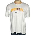 Nike Vintage T-shirt anni 90 Bianco in Cotone da Uomo Logo Standard Fit Taglia L