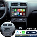 2+64GB Autoradio Android 14 Carplay Für VW Polo 6R 6C 2009-2017 GPS Navi BT WIFI