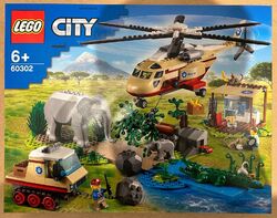 LEGO CITY 60302 Tierrettungseinsatz - Elefant mit Helikopter - Tiere Wildnis