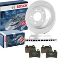 BOSCH Bremsenset Hinten Bremsscheiben Beläge Satz für VW Touareg (7LA, 7L6, 7L7)