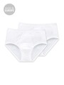 Schiesser 2er Pack Herren Baumwolle Classic Sportslip Feinripp Eingriff