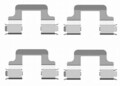 HELLA Zubehörsatz, Scheibenbremsbelag Hinterachse u.a. für AUDI, SEAT, SKODA, VW