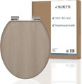SCHÜTTE WC-Sitz mit Absenkautomatik aus Holz | Toilettendeckel aus MDF