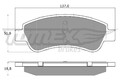 Bremsbelagsatz Scheibenbremse TOMEX Brakes TX 13-27 für BERLINGO DS PEUGEOT 1007