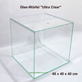 64L Glas-Aquarium/Terrarium Würfel 40x40x40cm,Ultra clear Glas+Abdeckung+Unterl.