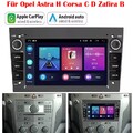 DAB+ Android14 Autoradio CarPlay Für Opel Astra H Corsa C D Zafira B GPS Navi BT