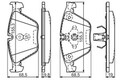 0 986 494 549 BOSCH Bremsbelagsatz, Scheibenbremse für BMW