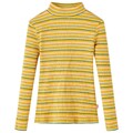Kinder Langarmshirt Halbrollkragen Gestreift Pullover Sweatshirt T-Shirt vidaXL