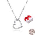 ❤️ Herz Anhänger Kette Anker Halskette Echt 925 Silber Herzkette Damen Geschenke