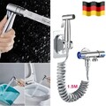 Edelstahl Hand Duschkopf Intim Hygiene Dusche WC Bad Set Bidet Brause mit Halter