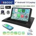 DAB+ Carplay GPS NAV SWC FM Kam 32G Android14 Autoradio Für BMW X3 E83 2006-2010