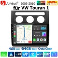 DAB+ Für VW Touran 1T1 1T2 1T3 2003-2010 Android 14 Autoradio GPS CarPlay 4-kern