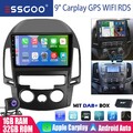 9" DAB+ Carplay 32GB Android13 Autoradio Für Hyundai i30 2006-2011 GPS Navi WIFI