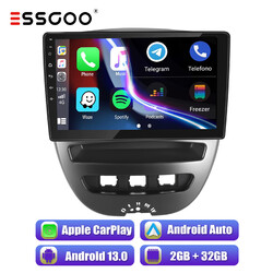 Für Peugeot 107 Toyota Aygo 10" Autoradio Android 13 CarPlay GPS NAVI RDS 2+32G