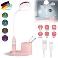 Kinder Schreibtischlampe Nachttischlampe LED Dimmbare Tischlampe mit Stifthalter