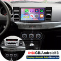 4+64G Android 13 Autoradio Carplay GPS Navi Für Mitsubishi Lancer 2008-2012 WIFI